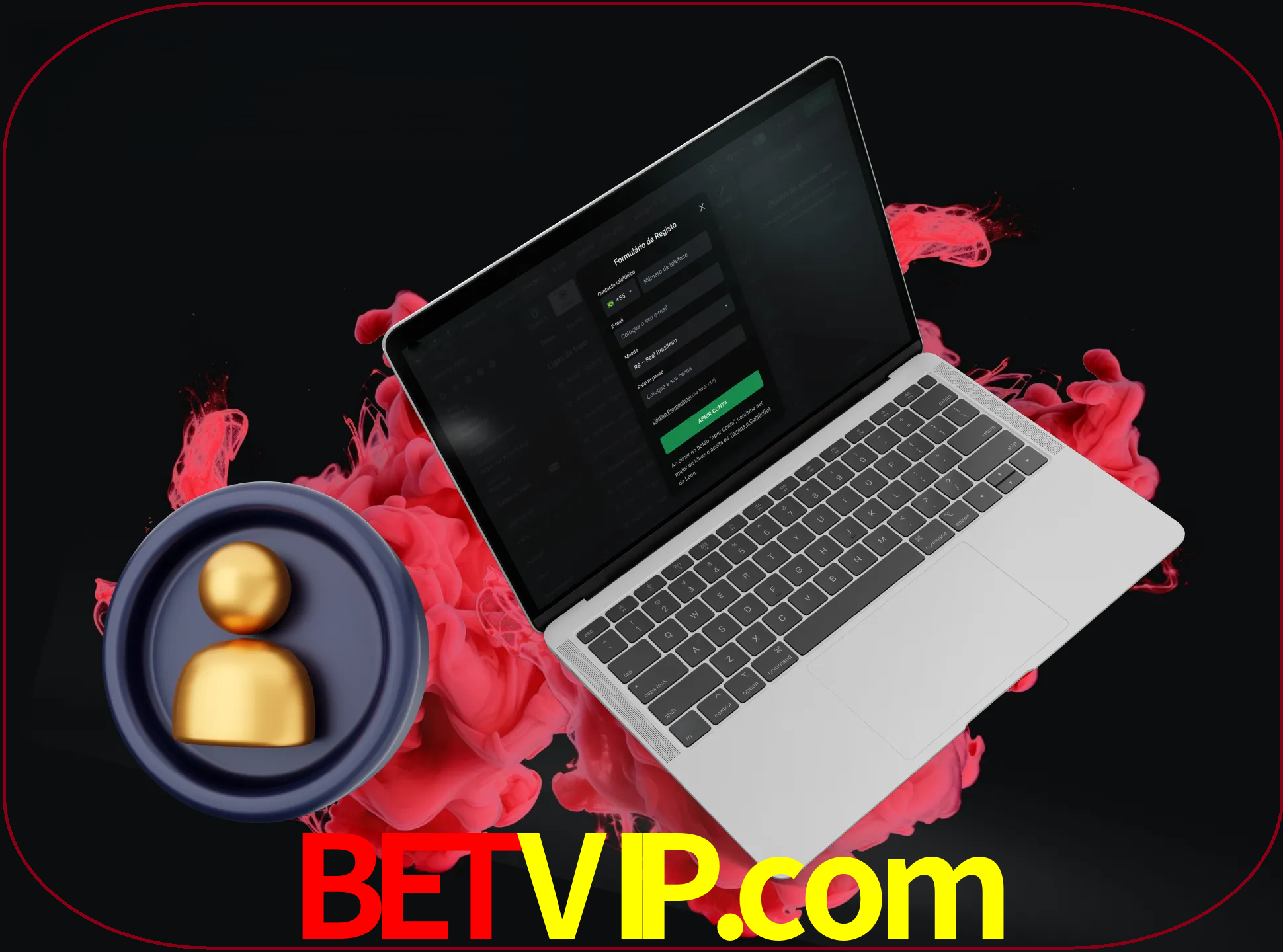 No cabeçalho do site betvip, clique no botão que o levará a um formulário especial onde terá de introduzir as suas informações actuais.