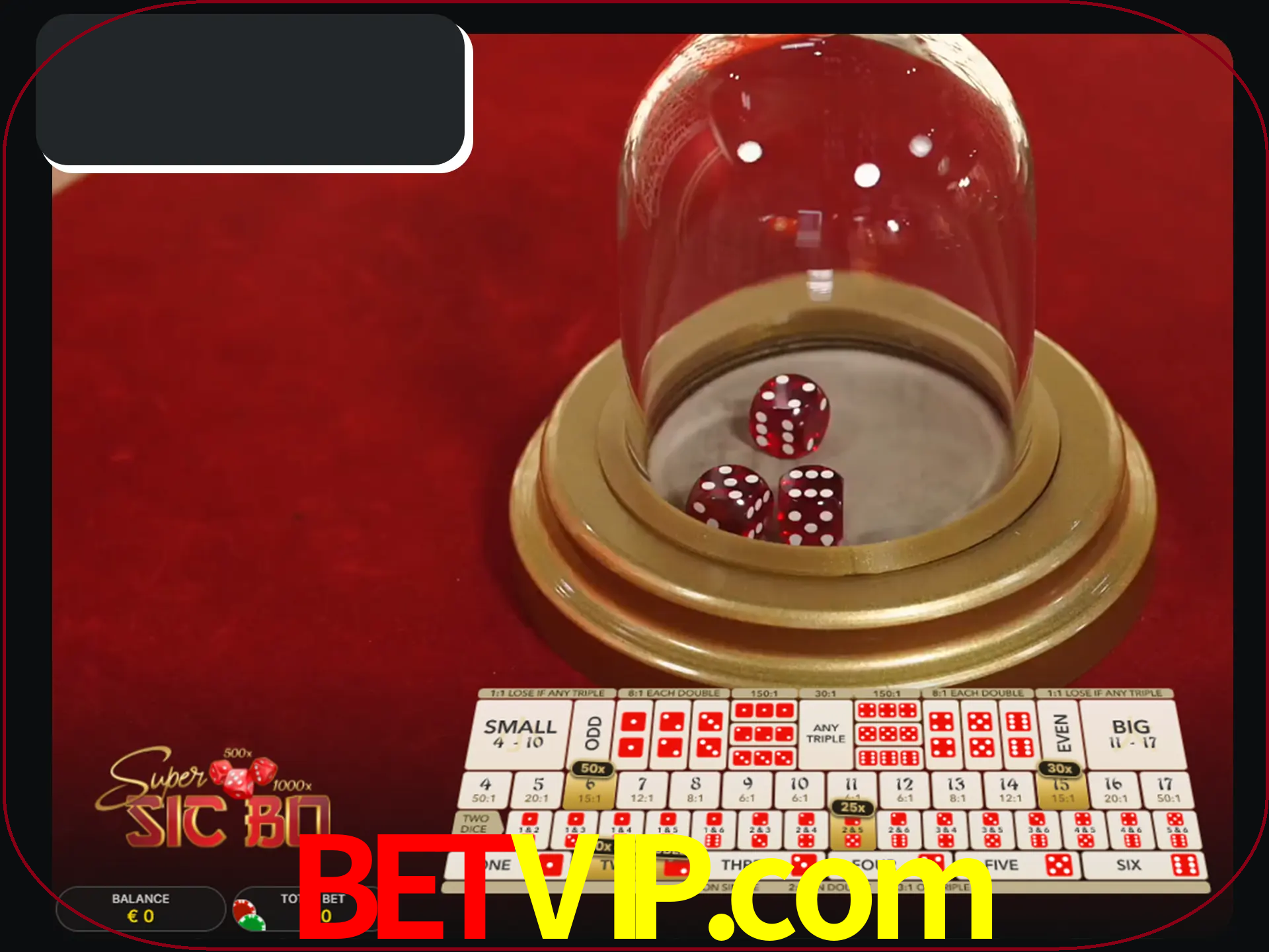 Deixe os dados ao seu lado nos jogos da Sic Bo.