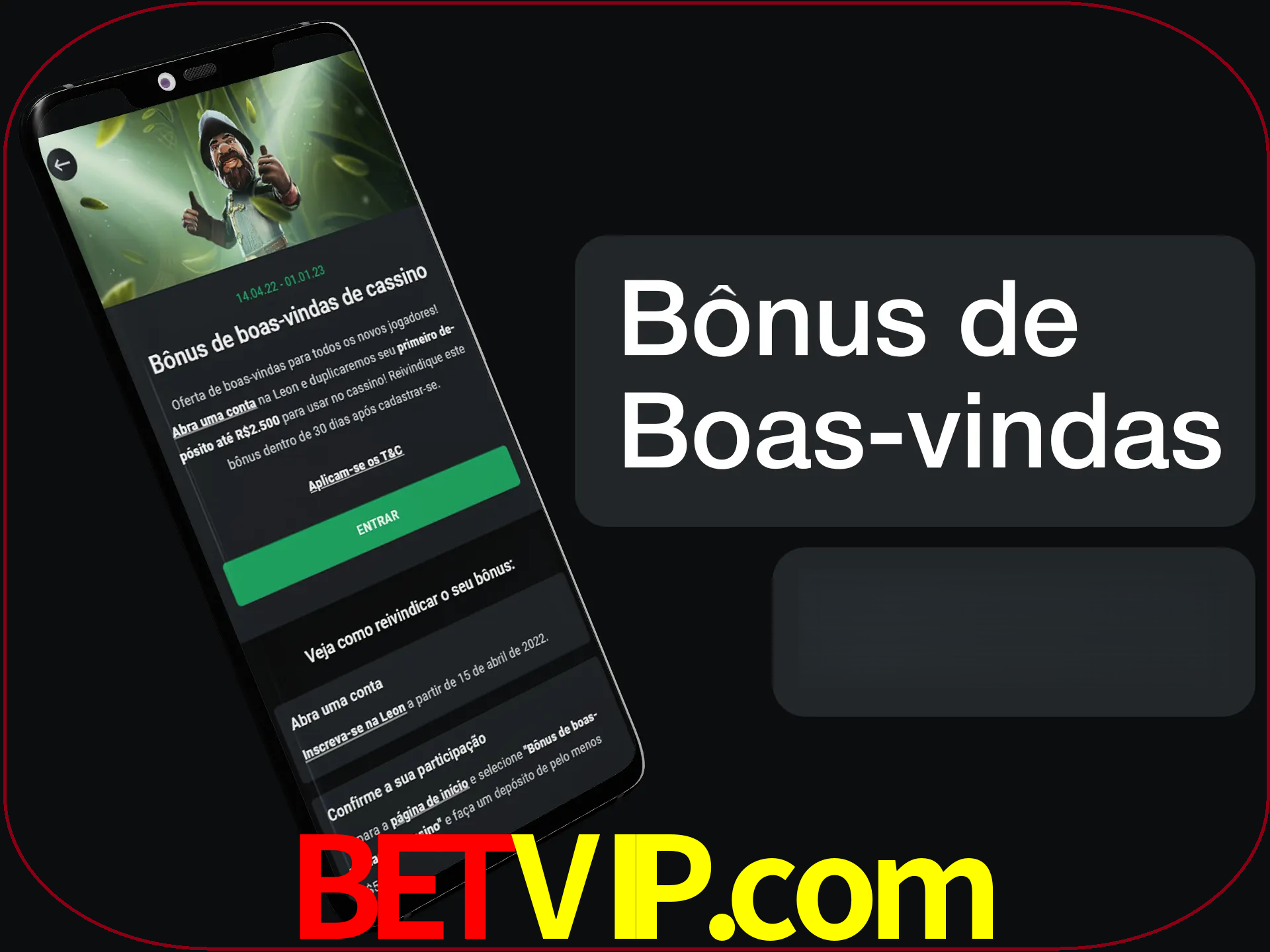 Não se esqueça de usar o bônus de boas-vindas.