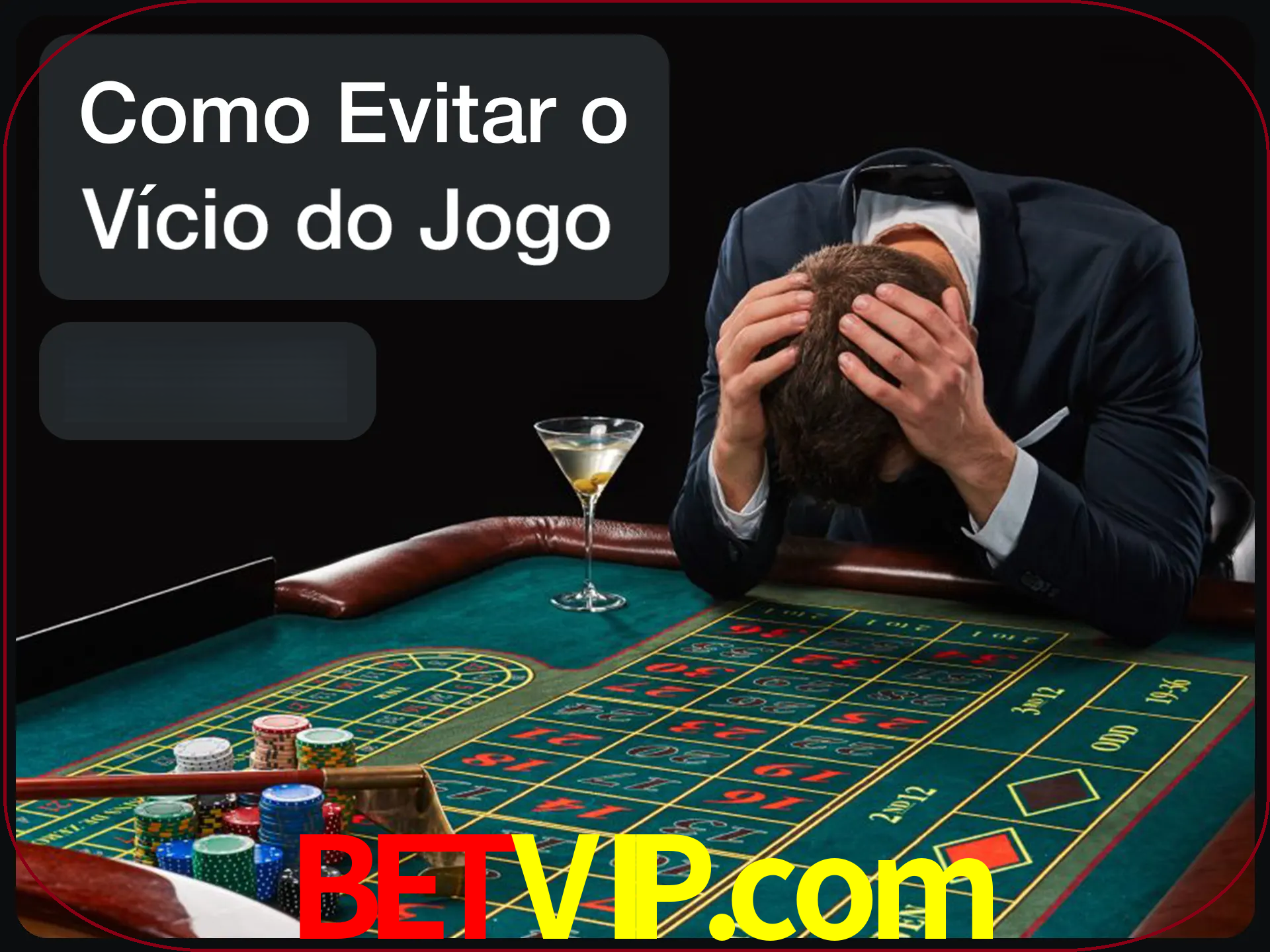 Você é responsável por cada uma de suas apostas.